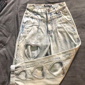 Fig & Viper Heart Cut Out Jeans